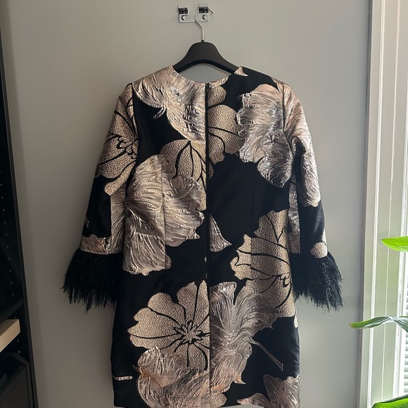 Frascara dress. FallWinter 2023 collection. Black/gold metallic. Size 14. - Picture 4 of 4
